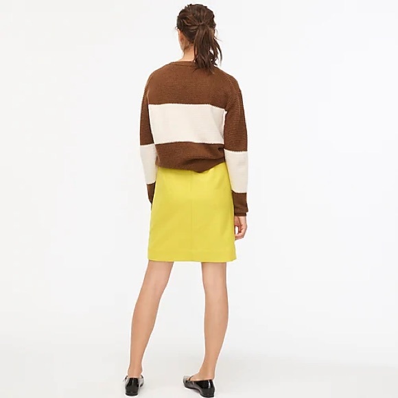 NWT J.Crew mini skirt in double-serge wool skirt. - Picture 4 of 12